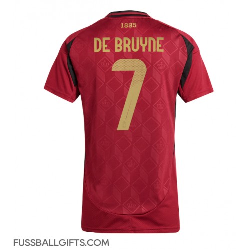 Belgien Kevin De Bruyne #7 Fußballbekleidung Heimtrikot Damen EM 2024 Kurzarm